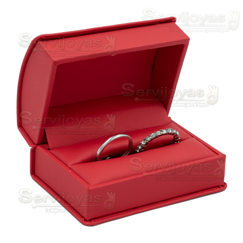 Estuche Topacio Rojo para Argollas 4554.RD