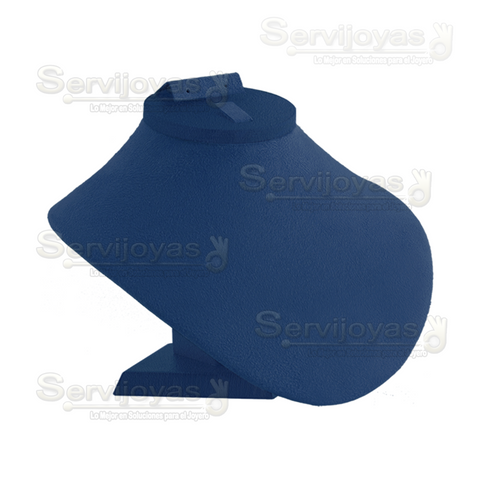EXHIBIDOR AZUL ZAFIRO CUELLO NORMAL PARA COLLAR, ARETES Y ANILLOS 6829.NB