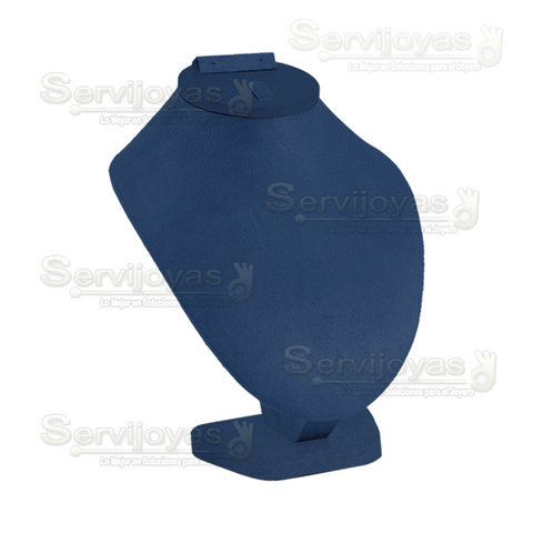 EXHIBIDOR AZUL ZAFIRO CUELLO INTERMEDIO PARA COLLAR, ARETES Y ANILLOS 6831.NB