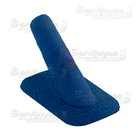 EXHIBIDOR AZUL ZAFIRO DEDO SENCILLO PARA ANILLO 6846.NB