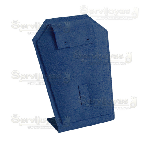 EXHIBIDOR AZUL ZAFIRO PARA JUEGO: ARETES Y ANILLO 6855.NB