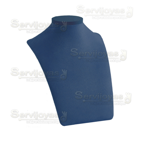 EXHIBIDOR AZUL ZAFIRO CUELLO ELEGANTE CHICO PARA COLLAR 6886.NB