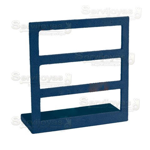 EXHIBIDOR AZUL ZAFIRO 3 NIVELES PARA ARETES 6898.NB