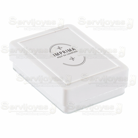 Caja Plastico Aretes Inserto Negro (paq 50 pzas) 1232