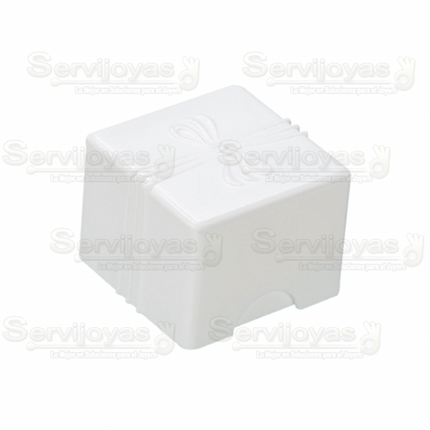 Caja Plastico Anillo Grande Con Moño Inserto Rosa (paq 50 pzas) 1267