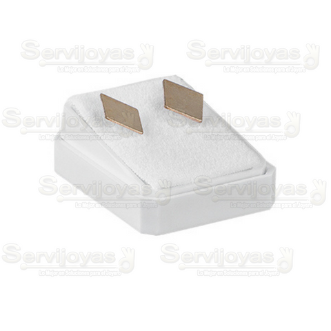 Caja Exhibidor de Plástico Broqueles Inserto Blanco Paq c/36 pzas 1270
