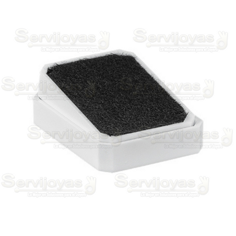 Caja Exhibidor de Plástico Broqueles Inserto Negro Paq c/36 pzas 1280