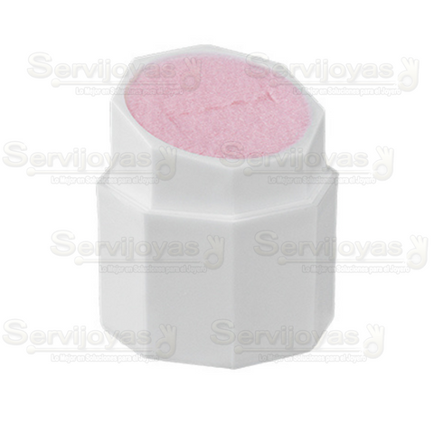 Caja Exhibidor de Plástico Anillo Inserto Rosa Paq c/24 pzas 1293