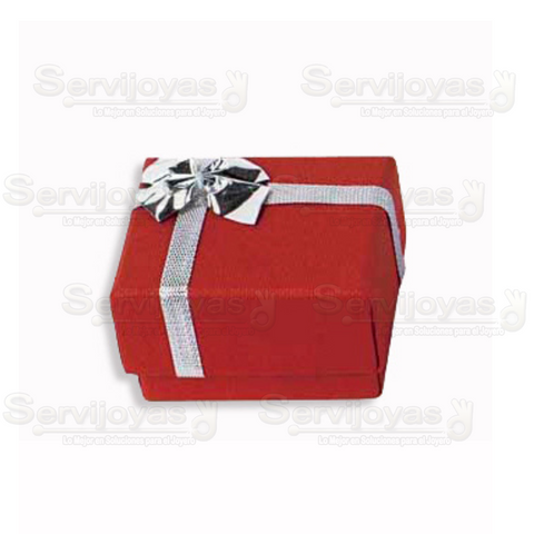Caja Regalo Aretes Chicos Rojo 1602.RD