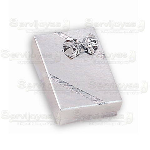 Caja Ribbon Aretes/Cadena Plata 1803.SL