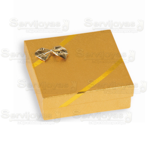 Caja Ribbon para Aro Dorada 1807.GD