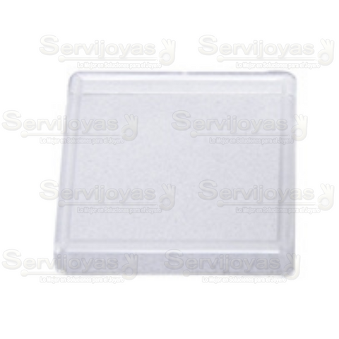 Caja Transparente Cuadrada Sin Esponja (paq 10 pzas) 1243