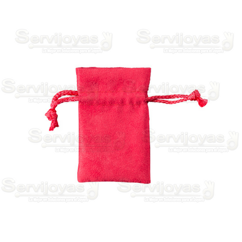Bolsa Gamuza Chica Roja 2520.RD