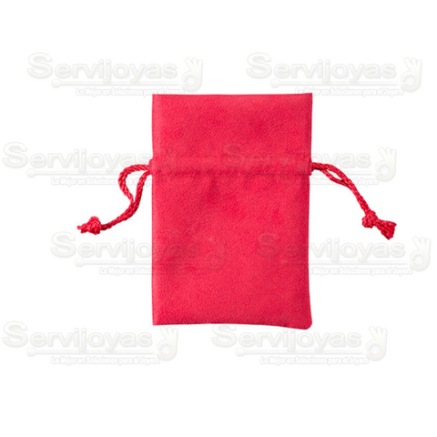 Bolsa Gamuza Mediana Roja 2550.RD