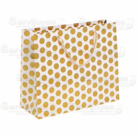 Bolsa Dots Mediana Dorada 2961.GD