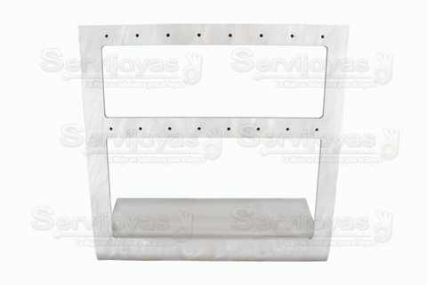 ACRÍLICO MÁRMOL GRIS 2 NIVELES PARA ARETES 5320.MG