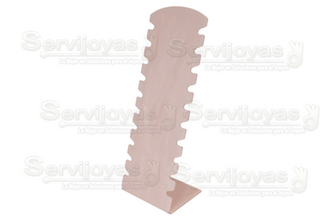 ACRÍLICO MÁRMOL ROSA PARA 10 PULSERAS 5438.MP