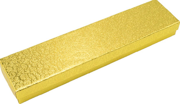 Caja de Cartón Estrella para Pulsera. Dorado Medidas: 22x5x2.5cm 1114.GD
