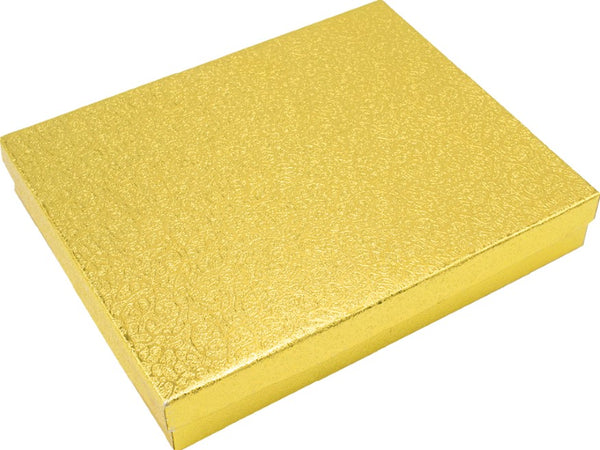 Caja de Cartón Estrella para Collar. Dorado Medidas: 18.5x15x3cm 1115.GD