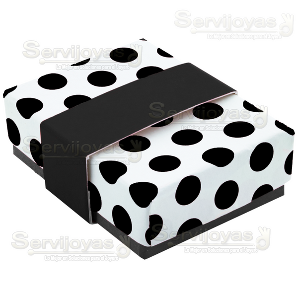 Caja Polka Dots Para Broquel - Negro 1360.BK