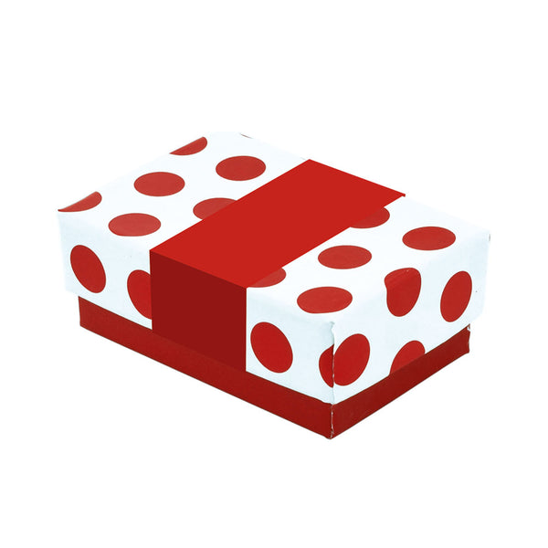 Caja Polka Dots Para Broquel - Rojo 1360.RD