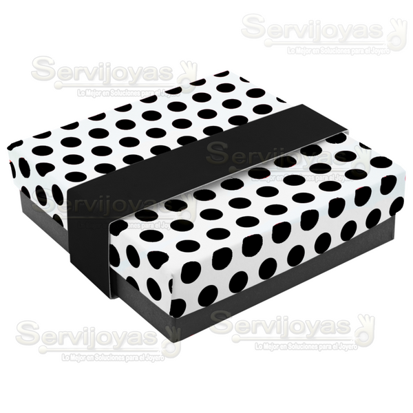 Caja Polka Dots Para Juego Chico - Negro 1364.BK