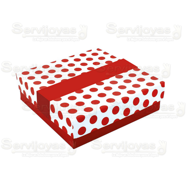 Caja Polka Dots Para Juego Chico - Rojo 1364.RD