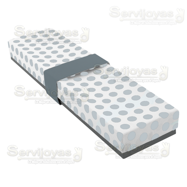Caja Polka Dots Para Pulsera - Plateado 1366.SL