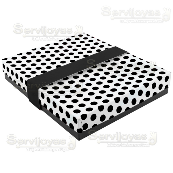 Caja Polka Dots Para Juego Grande - Negro 1367.BK