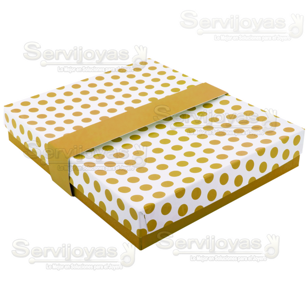 Caja Polka Dots Para Juego Grande - Dorado 1367.GD