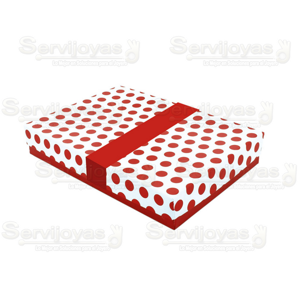 Caja Polka Dots Para Juego Grande - Rojo 1367.RD