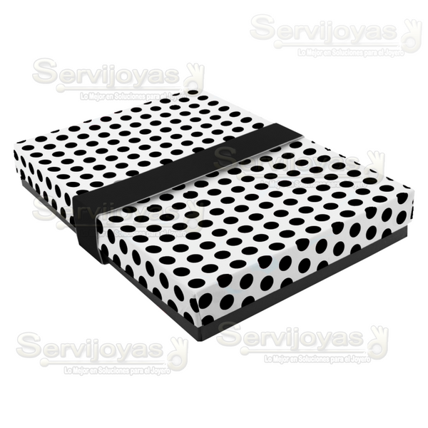 CAJA POLKA DOTS PARA COLLAR - NEGRO 1368.BK