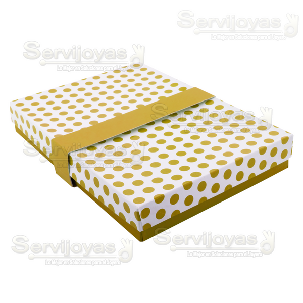 CAJA POLKA DOTS PARA COLLAR - DORADO 1368.GD