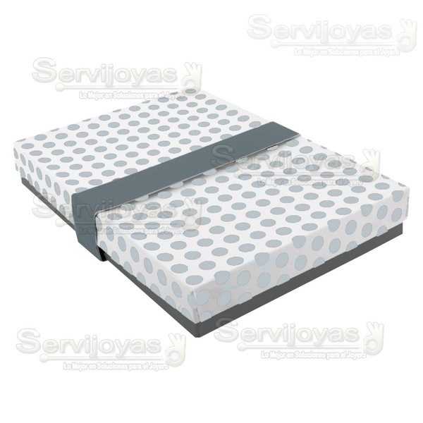 CAJA POLKA DOTS PARA COLLAR - PLATEADO 1368.SL