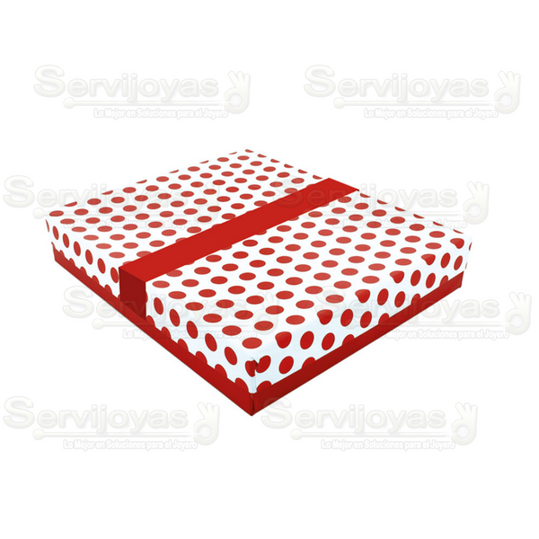 CAJA POLKA DOTS PARA COLLAR - ROJO 1368.RD