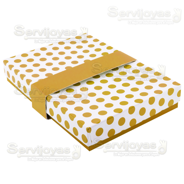 CAJA POLKA DOTS UNIVERSAL CHICA - DORADO 1369.GD