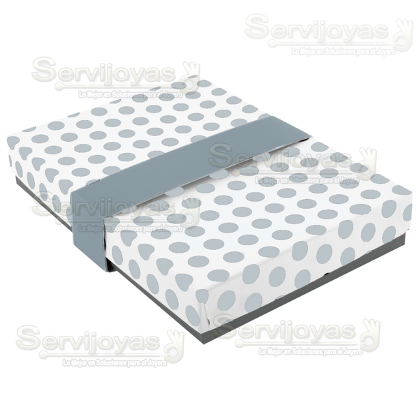 CAJA POLKA DOTS UNIVERSAL CHICA - PLATEADO 1369.SL