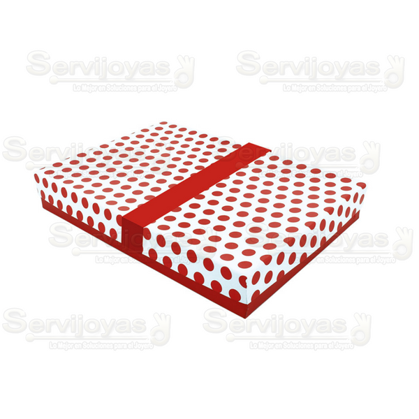 CAJA POLKA DOTS UNIVERSAL CHICA - ROJO 1369.RD