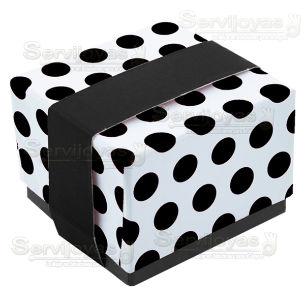 CAJA POLKA DOTS ANILLO ALTA - NEGRO 1371.BK