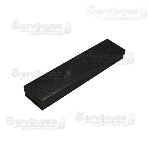 Caja De Cartón Glam Negro Para Pulsera Medidas: 22x5x2.5cm 1404.BK