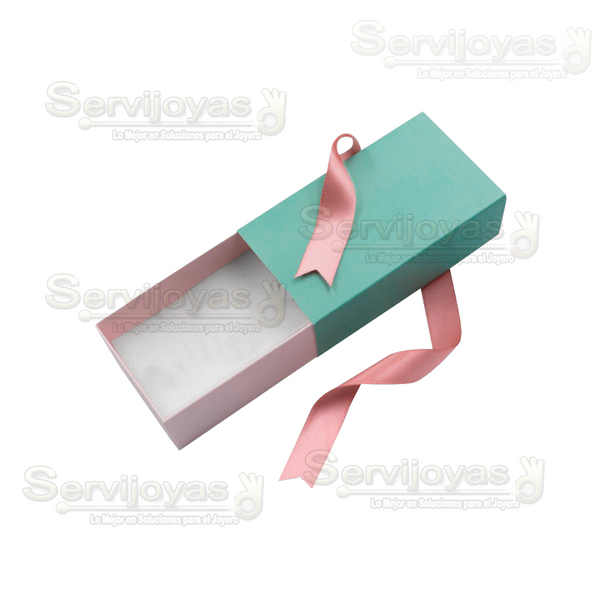 Caja Bliss Para Juego Chico - Aqua/Rosa Claro Medidas: 10.5x6x3.5cm 1411.AQ/LP
