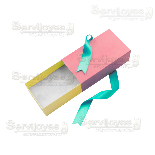 Caja Bliss Para Juego Chico - Rosa/Amarillo Medidas: 10.5x6x3.5cm 1411.PK/YW