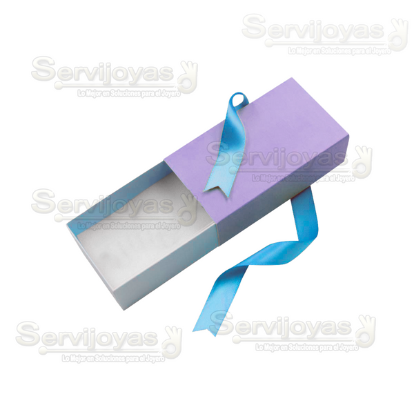 Caja Bliss Para Juego Chico - Lila/Azul Claro Medidas: 10.5x6x3.5cm 1411.VT/LB