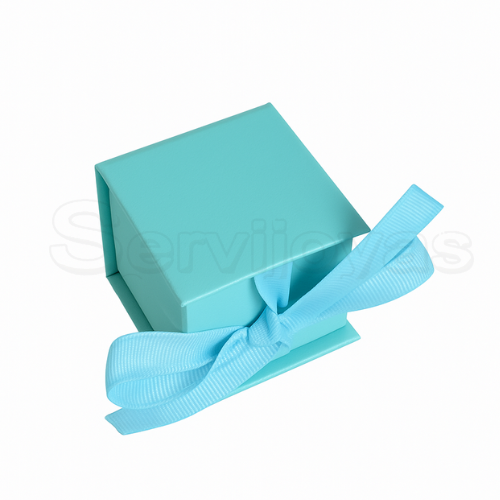 CAJA MURANO CHICA AQUA Medidas: 5x5x4.5cm 1431.AQ