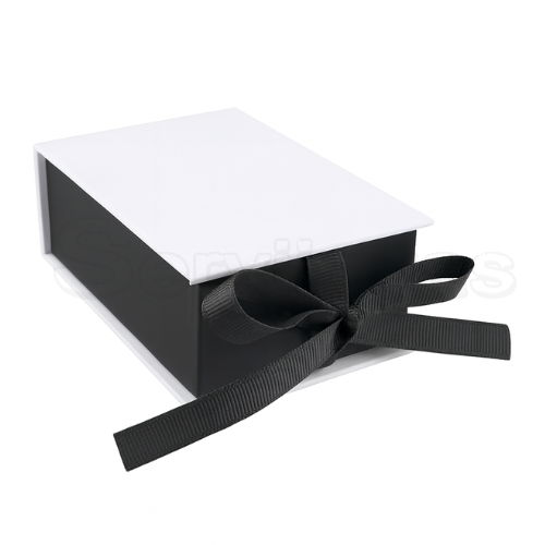 CAJA MURANO MEDIANA BLANCO/NEGRO Medidas: 10x7x4cm 1432.WH/BK
