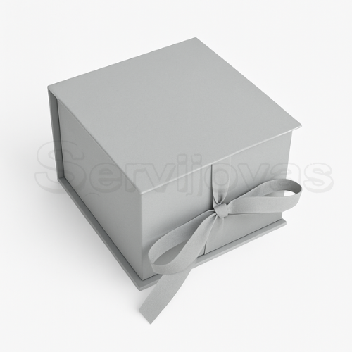 CAJA MURANO PARA RELOJ GRIS Medidas: 8.5x8.5x7cm 1434.GY