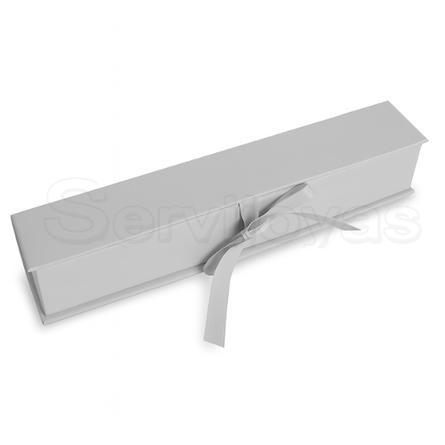 CAJA MURANO PARA PULSERA GRIS Medidas: 22x8.5x7cm 1435.GY