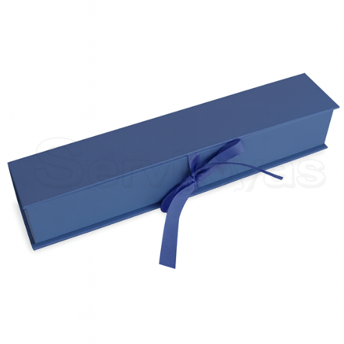 CAJA MURANO PARA PULSERA AZUL MARINO Medidas: 8.5x8.5x7cm 1435.NB
