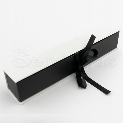 CAJA MURANO PULSERA BLANCO/NEGRO Medidas: 22x8.5x7cm 1435.WH/BK