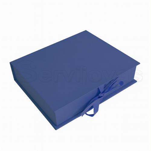 CAJA MURANO GRANDE AZUL MARINO Medidas: 17.5x14.5.5x4cm 1436.NB